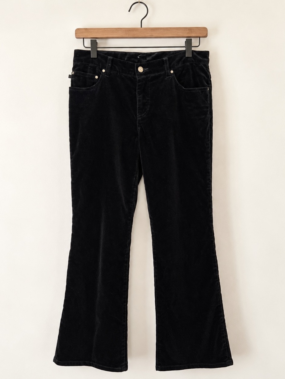 Lauren Ralph Lauren Black Velvet Bootcut Pants Size 12